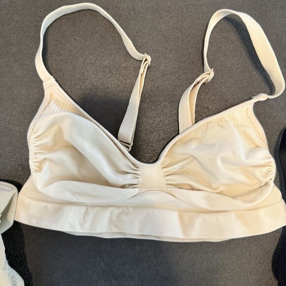 Skims Women's Tan Black Shapewear Lot Bodysuit Bra Size Small - Picture 1 of 6